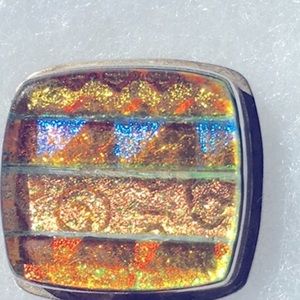 Beautiful pendant - dichroic glass
